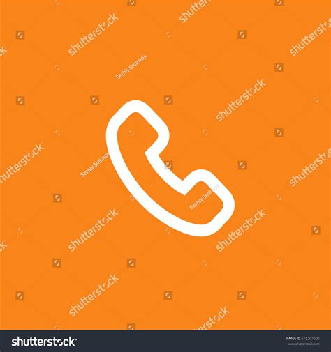 Phone Call Icon Stock Vector Royalty Free 615207605 Shutterstock