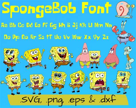 Svg Free Files Svg Files For Cricut Spongebob 25th Birthday