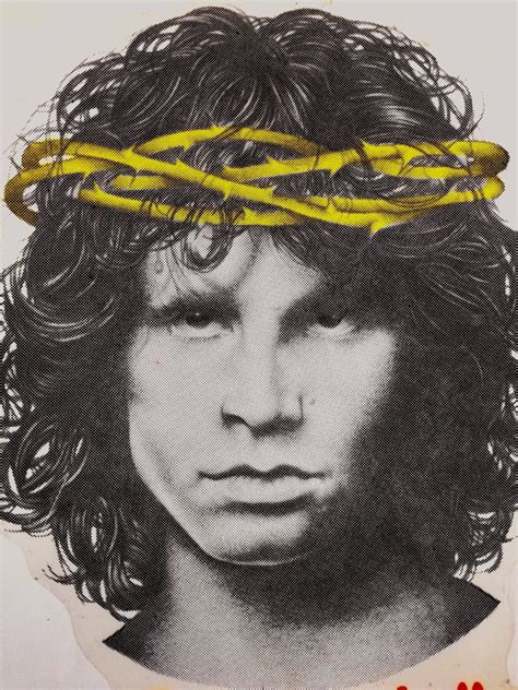 Jim Morrison Rare Sticker 1986 Crown Of Thorns Jim Morrison Rama