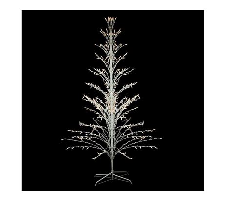 6 White Lighted Christmas Cascade Twig Tree Outdoor Yard Art