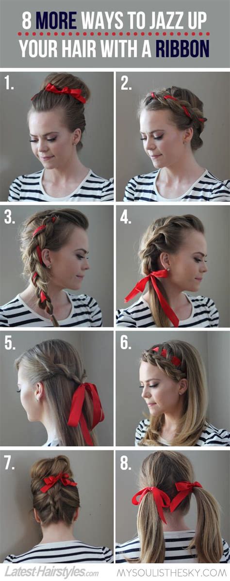 Pin By Caitlin Hornbeck On Be You Tiful Ribbon Hairstyle Hair Styles