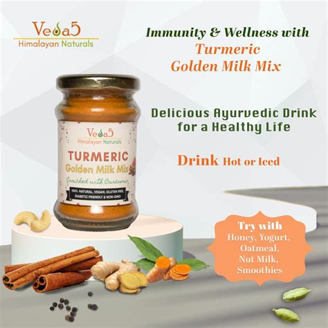 Turmeric Golden Milk Mix Veda5 Naturals