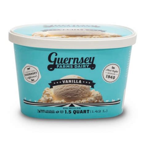 Guernsey Farms Dairy Vanilla Ice Cream Tub 48 Oz Bakers