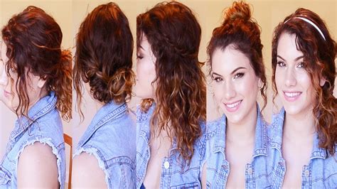 To add shape and volume to your hairdo, consider an angled bob that starts shorter in the back and gets longer towards your chin. 5 Back to School Curly Hairstyles (Easy & Heatless!) - YouTube