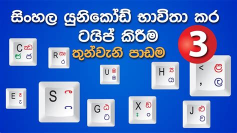 Sinhala Unicode Typing Lesson සහල යනකඩ භවත කර ටයප කරම ඉගන ගම තනවන පඩම