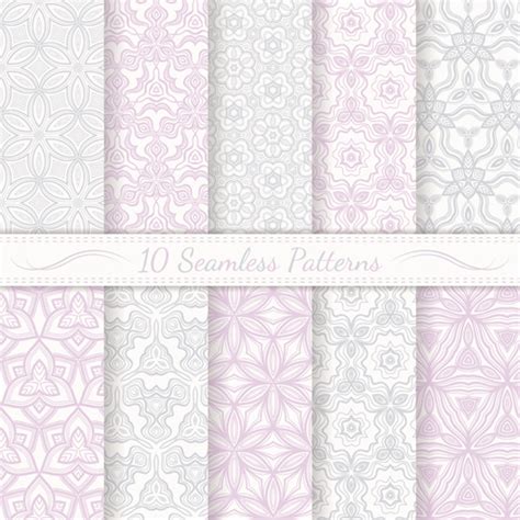 Light Colored Seamless Pattern Creative Graphics Vector 02 Free Download