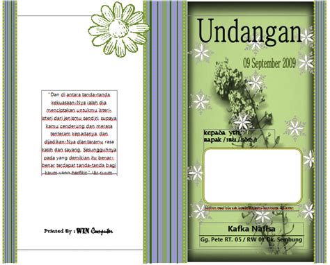 Download Undangan Pernikahan Yang Bisa Diedit Cdr