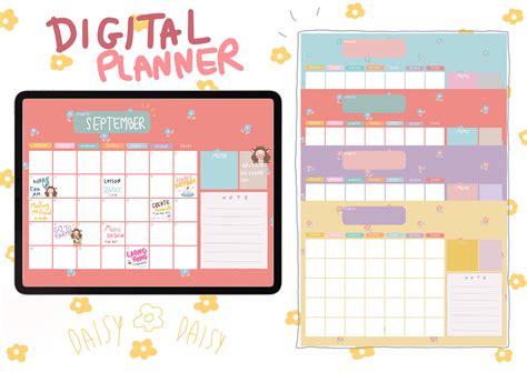 Digital Planner Goodnotes Or Printable Graphic By Littleenjoy