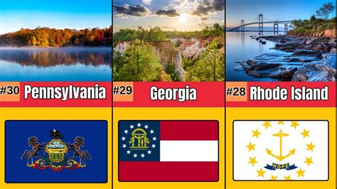 The 30 Most Beautiful States In America Data Comparison Video YouTube