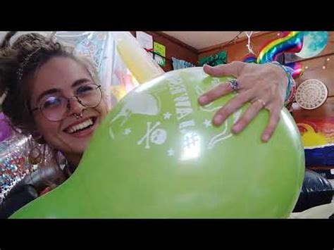 Epic Party Balloon Inflation And Blow To Pop Looner Girl B P Youtube