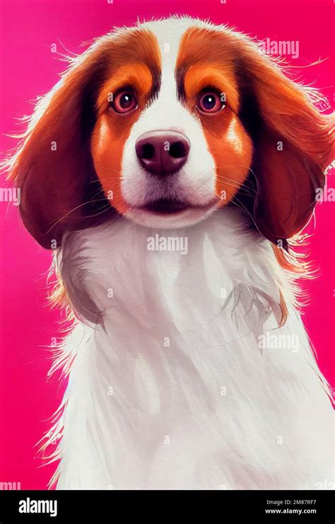 Funny Adorable Portrait Headshot Of Cute Doggy Nederlandse