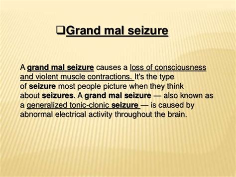Grand Mal Seizure During Pregnancy 2021
