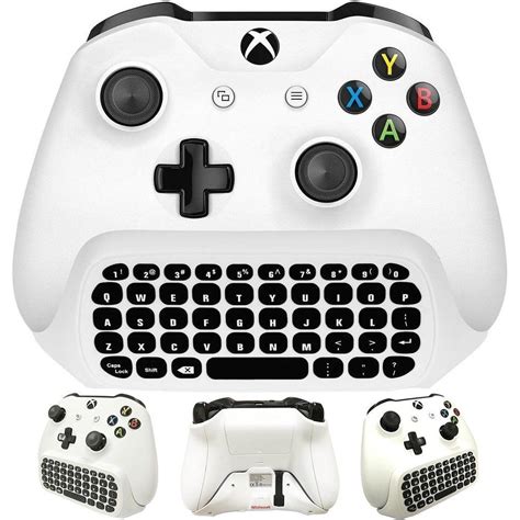 Whiteoak Xbox One S Chatpad Mini Gaming Keyboard Wireless Chat Message