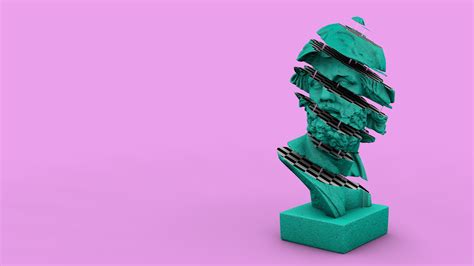 Sfondi Vaporwave Sfondo Semplice Busto 1920x1080 Chronos