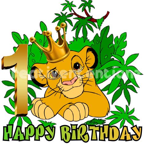 Lion King First Birthday Png Logo Download Now Etsy