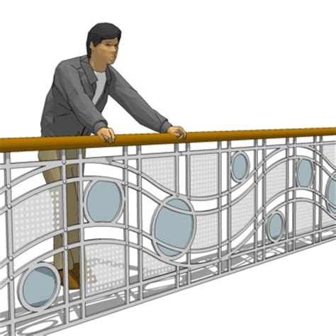 Go to revit stair & railings index page. Metal Glass Railing 3D Model - FormFonts 3D Models & Textures