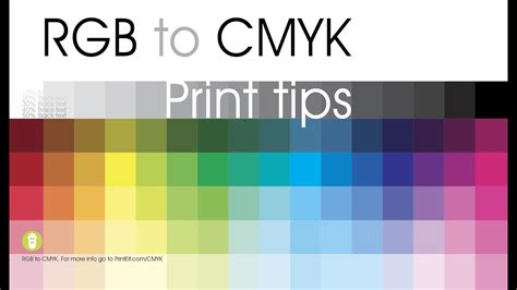 Rgb To Cmyk Print Tips Infographie