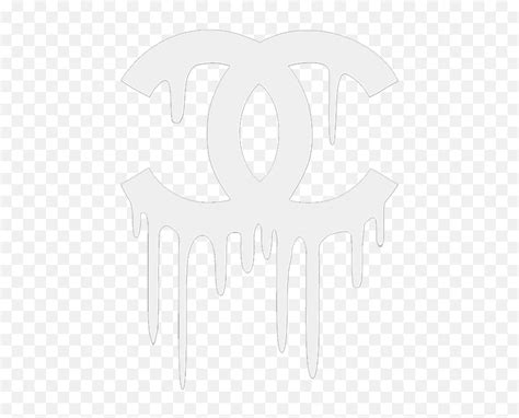 White Dripping Chanel Logo Dripping Chanel Logo White Pngchanel Logo