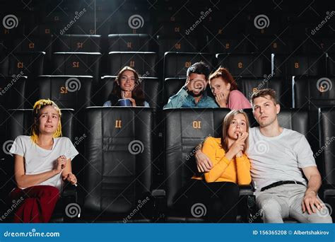 Audience Being Afraid For The Life Of Heroes Stock Photo Image Of