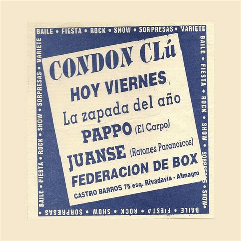Lo Que Se Me Cante Juanse And Pappo Roll Band Federación De Box 1992