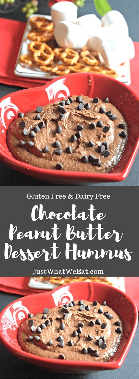 Oh, and no popsicle mould needed! Chocolate Peanut Butter Dessert Hummus - Gluten free & Vegan - Just What We Eat
