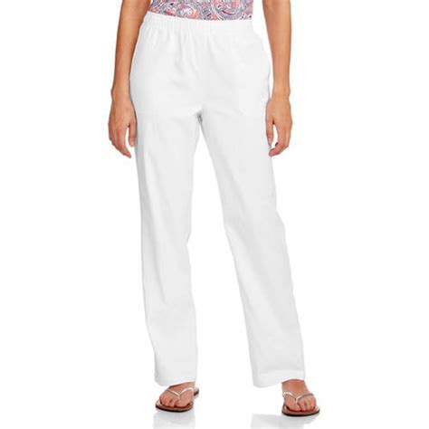 White Stag Womens Elastic Waistband Woven Pull On Pants Available In