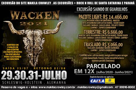 Stay tuned to the wacken website for future announcements concerning the 2021 festival event. W.O.A. WACKEN OPEN AIR . 2021 | Makila Crowley