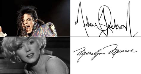 Celebrity Signatures Throughout Time Memorable For Different Reasons