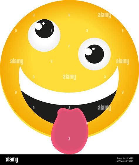 Crazy Emoji Icon Stock Vector Image And Art Alamy