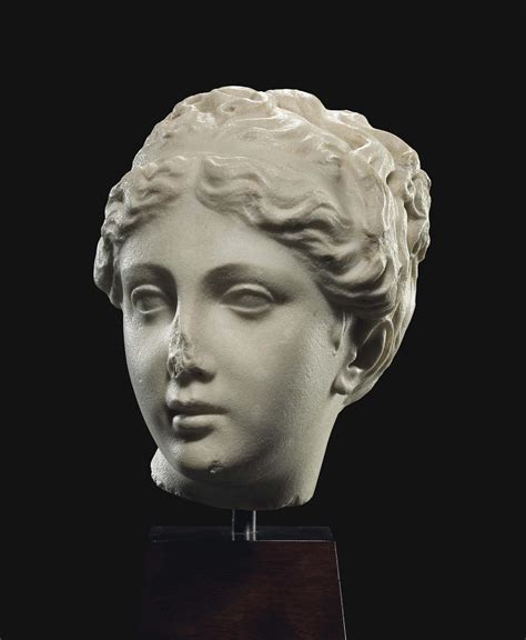 A Roman Marble Head Of Venus Circa 1st 2nd Century Ad Roman