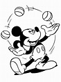 Descargar gratis dibujos para colorear – Mickey Mouse.