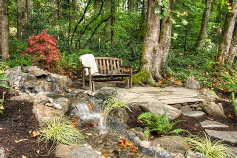 Ideas, idea for backyard garden, for backyard plants ideas, backyard plants ideas, rustic landscaping ideas, very small backyard ideas, hardscape front yard landscape. Private Paradise Portland Landscaping - Rustic - Landscape ...