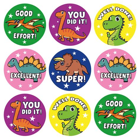 Dinosaur Reward Stickers — Myclassroom
