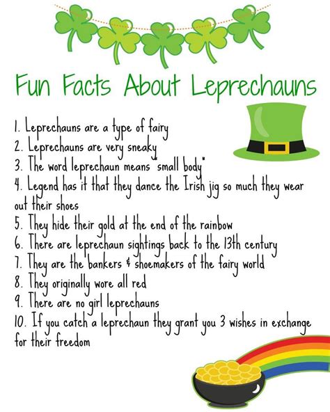 Lots Of Lucky Leprechauns Activities Books And Fun Facts St Patrick