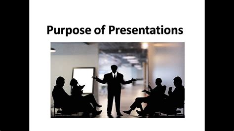 Purpose Of Presentations Youtube