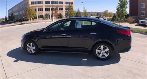 Used 2015 Kia Optima Lx 4dr Car Ebony Black For Sale In Omaha T25684a