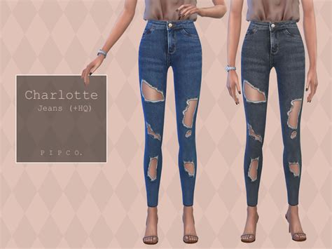 Charlotte Jeans Ripped The Sims 4 Catalog
