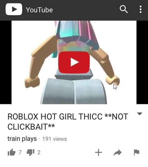 ROBLOX HOT GIRL THICC NOT CLICKBAIT Train Plays V