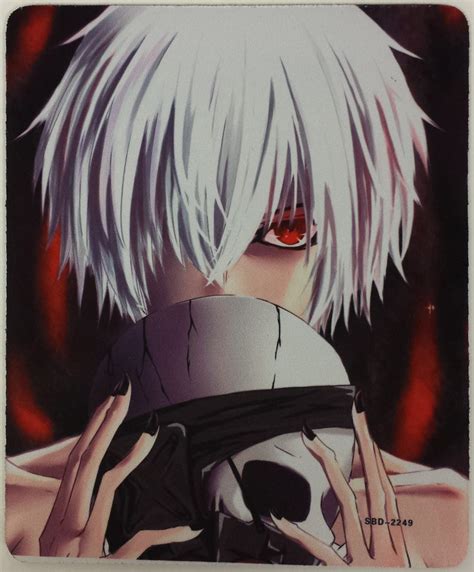 A store dedicated for tokyo ghoul merchandise. Tokyo Ghoul - Ghoul Kaneki Holding Mask Mouse Pad