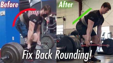 How To Fix Excessive Back Flexion Rounding In The Deadlift Deadlift