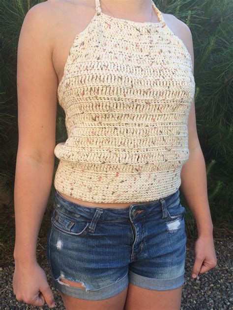 Simple Crochet Halter Top Free Pattern And Video Tutorial By Quinn