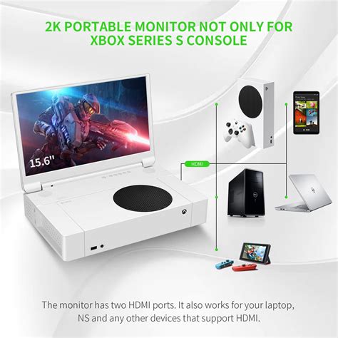 G Story Portable Monitor For Xbox Series S 4k Portable Gaming Monitor