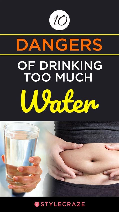 10 Dangers Of Drinking Too Much Water How To Prevent Water Intoxication Healthy Book Health