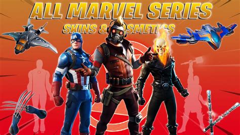 All Marvel Series Skins And Cosmetics Fortnite Battle Royale Youtube