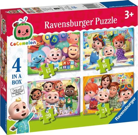 Ravensburger Cocomelon 4 In Box 12 16 20 24 Pieces Jigsaw