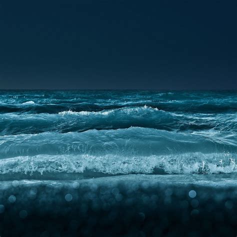 Ocean Waves Night Ipad Air Wallpapers Free Download