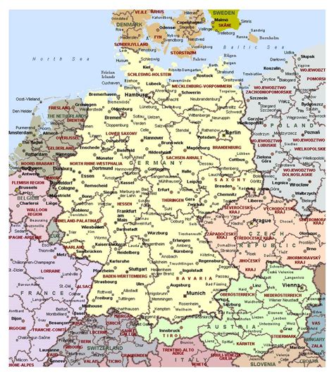 Political Map Of Germany Ezilon Maps Images And Photos Finder