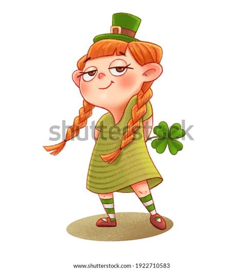 Cute Girl St Patricks Day Stock Illustration 1922710583 Shutterstock