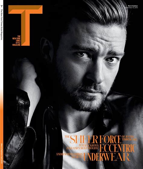 The New York Times Style Magazine Justin Timberlake Hedi Slimane Jessica Biel Ny Times The