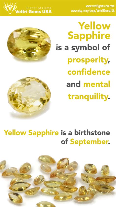 Yellow Sapphire Is A Birthstone Of September Yellow Sapphire